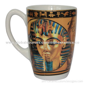 10oz Ceramic Mugs, Golden decal Design, Suitable for Tea or Coffee, Promotional GiftNew